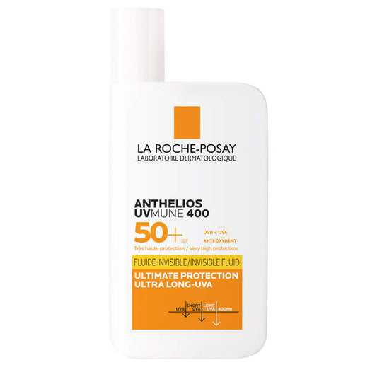 La Roche-Posay Anthelios UVMune 400 Invisible Fluid SPF50+ Sun Cream for Sensitive Skin 500ml